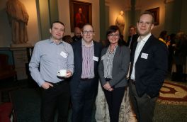 Radoslaw Matusewicz with Brendan Sheridan, Audrey Munros and Paul Delaney